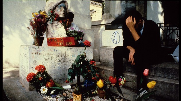 Marble bust of Jim Morrison, missing from his grave since 1988, located